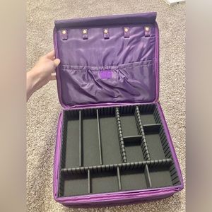 The Jewel Kit Duo  - Joy Mangano- Jewelry Makeup Travel Organizer Zip Carry Case